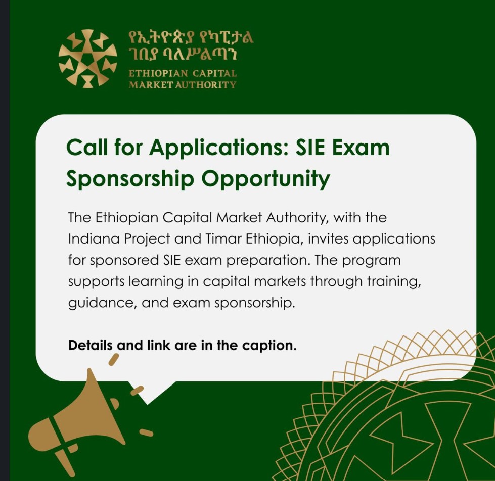 SIE Exam Sponsorship Opportunity for Ethiopians