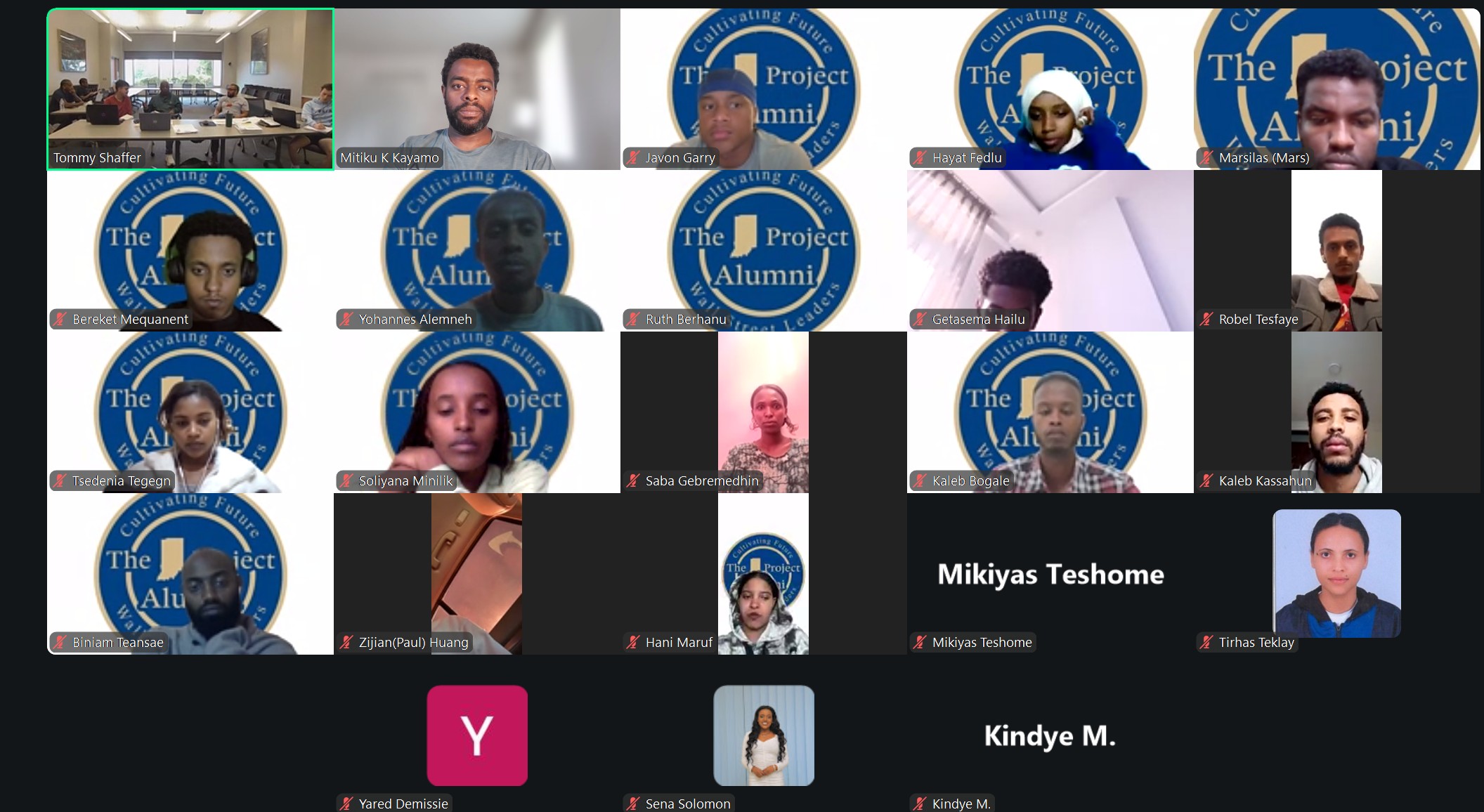 Ethiopia's first cohort in The Indiana Project